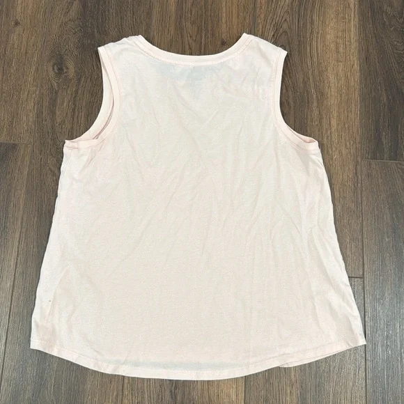 Disney World Best Vacation Ever Tank Top Pink Peach Castle Sleeveless Flowy - Picture 6 of 6